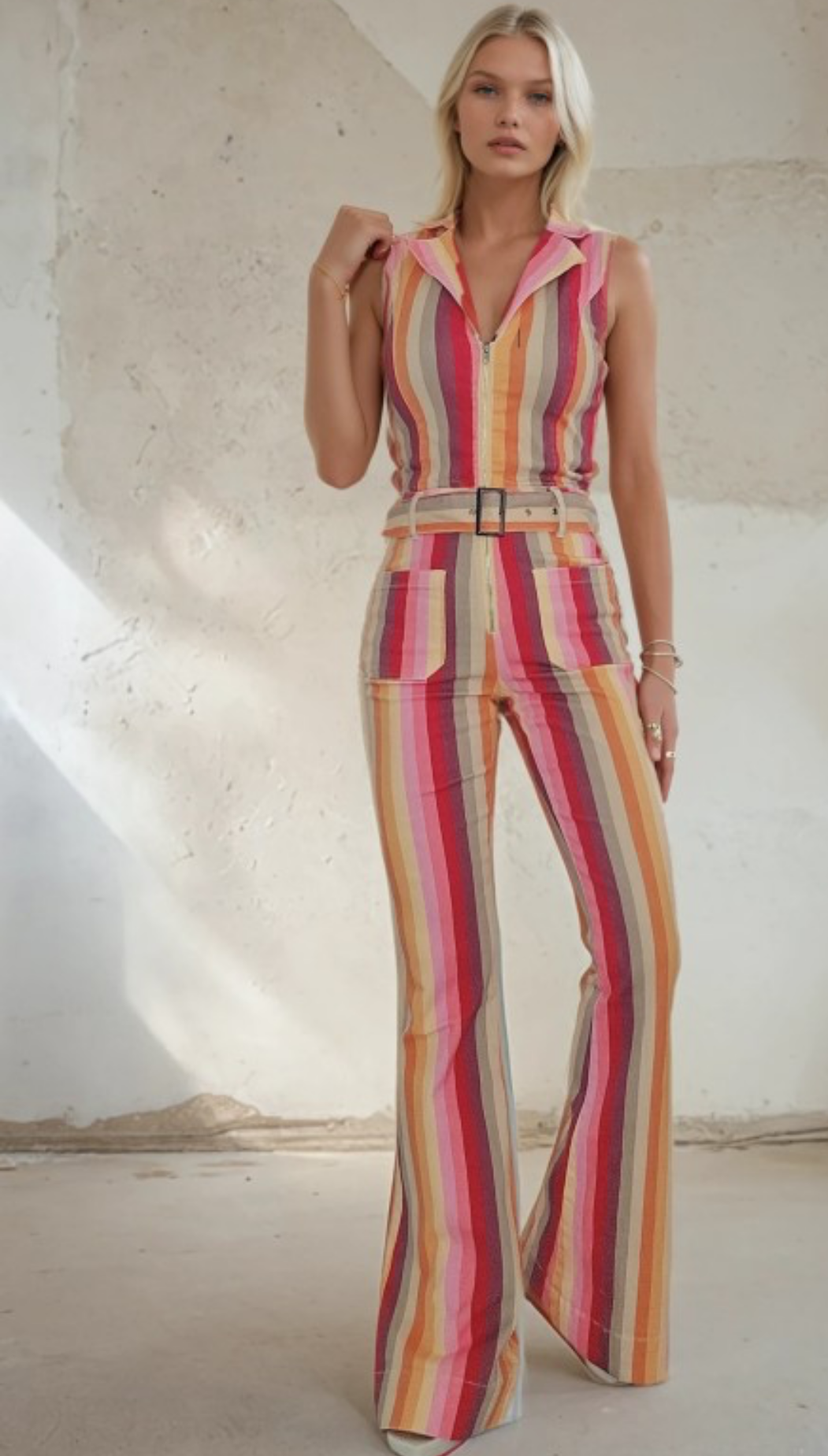 70s STAR JUMPSUIT