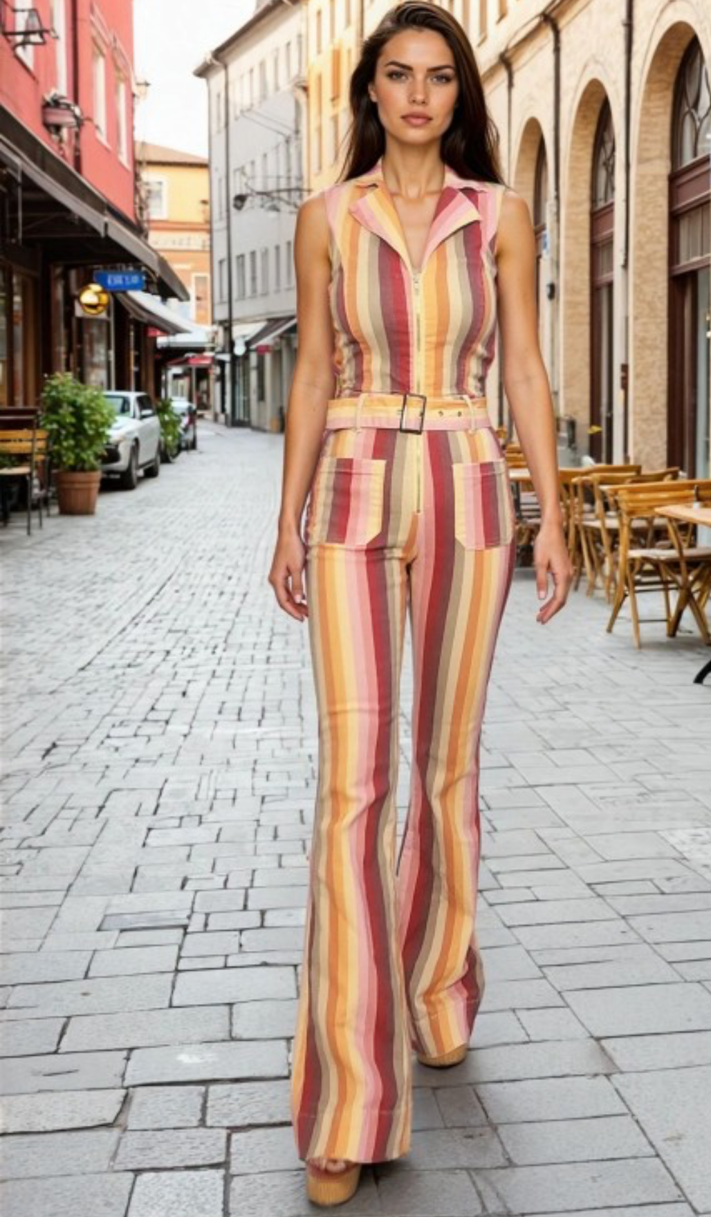 70s STAR JUMPSUIT
